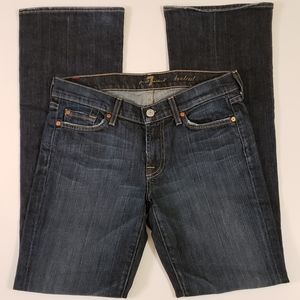 7 for All Mankind Bootcut Jeans Sz 27, 32" inseam